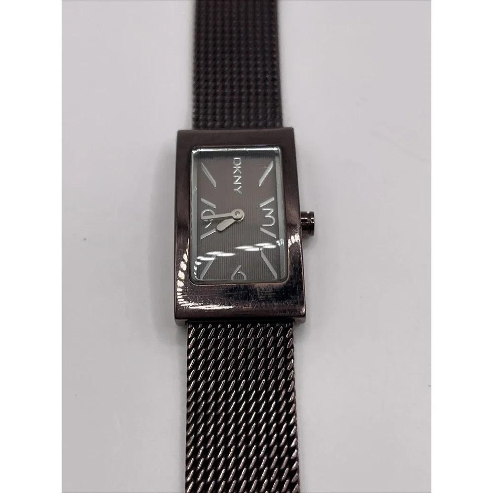 DKNY Women's Quartz Watch Mesh Metal Band‎ Brown NY-3808 New Battery